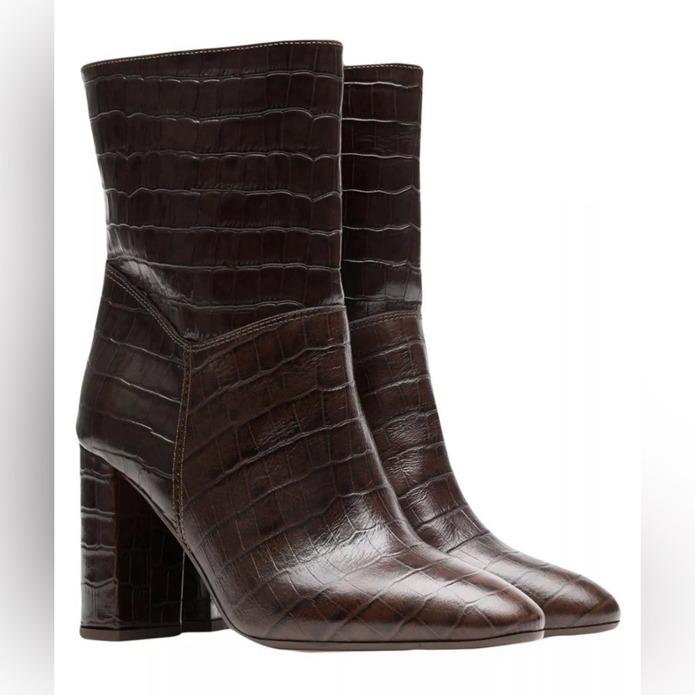 New in box JOLIE BY EDWARD SPIERS Leather Ankle Boots US7 UK4 EU37 Made in Italy
